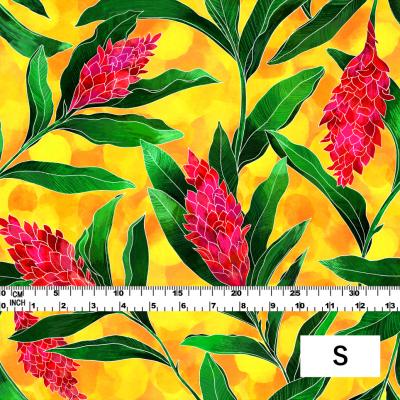 Hula Fabric / Red Ginger / JKH-562-YE