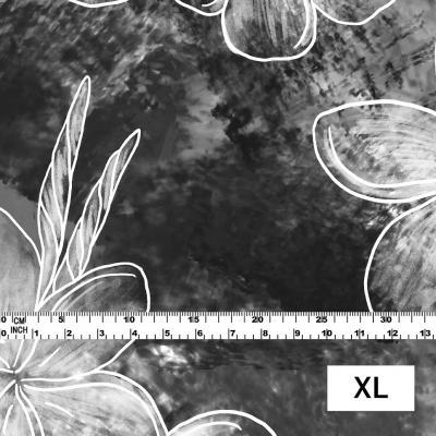 Hula Fabric / Plumeria / JKH-566-BK