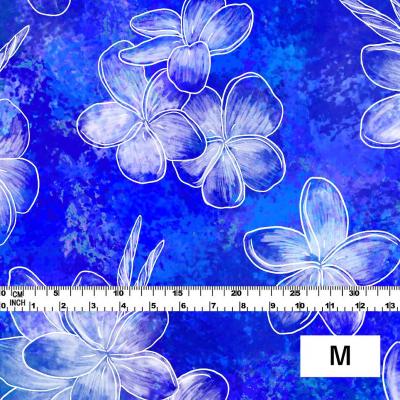Hula Fabric / Plumeria / JKH-566-BL