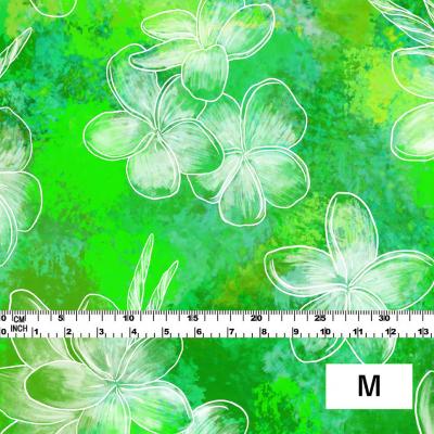 Hula Fabric / Plumeria / JKH-566-GR