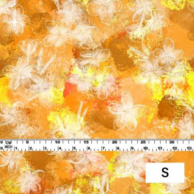 Hula Fabric / Plumeria / JKH-566-OR