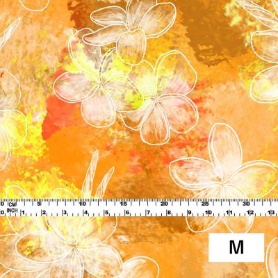 Hula Fabric / Plumeria / JKH-566-OR