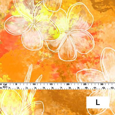 Hula Fabric / Plumeria / JKH-566-OR