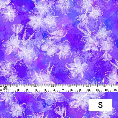 Hula Fabric / Plumeria / JKH-566-PU