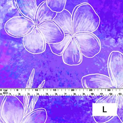 Hula Fabric / Plumeria / JKH-566-PU