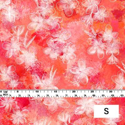 Hula Fabric / Plumeria / JKH-566-RD