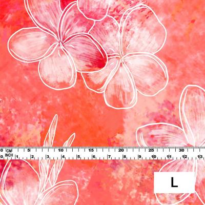 Hula Fabric / Plumeria / JKH-566-RD