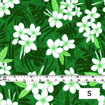Hula Fabric / Plumeria / JKH-568-GR