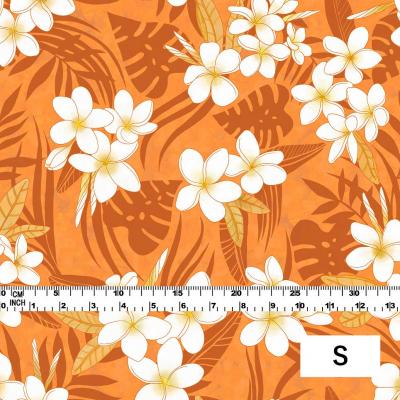 Hula Fabric / Plumeria / JKH-568-OR