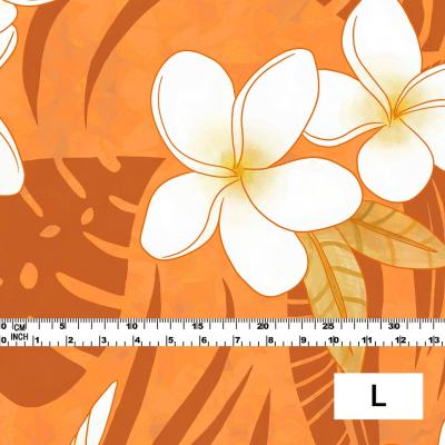 Hula Fabric / Plumeria / JKH-568-OR