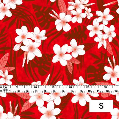 Hula Fabric / Plumeria / JKH-568-RD