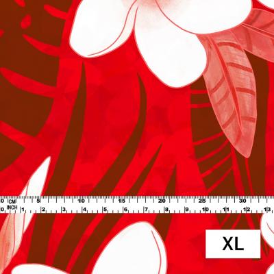 Hula Fabric / Plumeria / JKH-568-RD