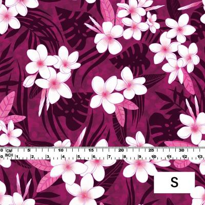 Hula Fabric / Plumeria / JKH-568-RDPU