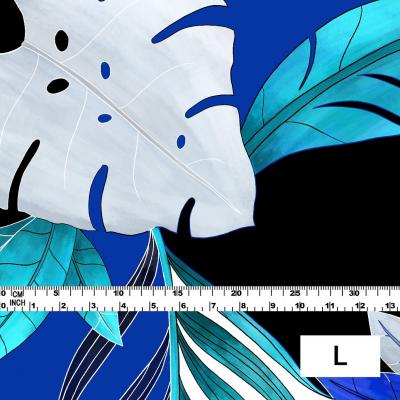 Hula Fabric / Modern Leaf / JKH-572-BL