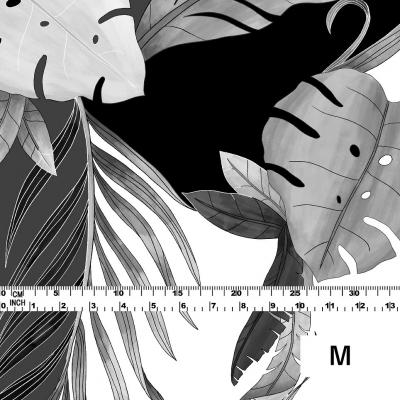 Hula Fabric / Modern Leaf / JKH-572-GY