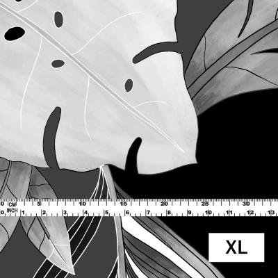 Hula Fabric / Modern Leaf / JKH-572-GY