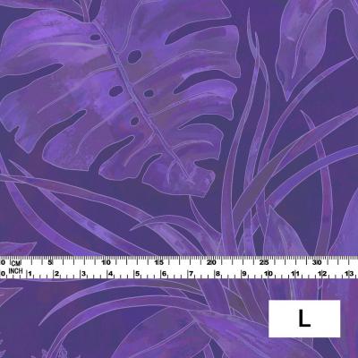 Hula Fabric / Hawaiian Leaf / JKH-574-PU