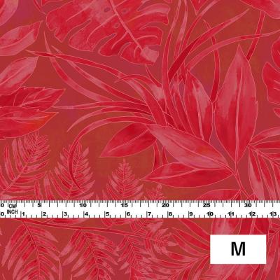 Hula Fabric / Hawaiian Leaf / JKH-574-RD