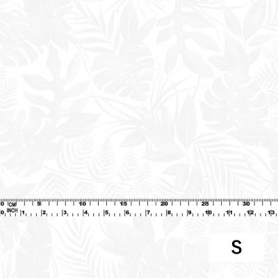 Hula Fabric / Hawaiian Leaf / JKH-574-WH
