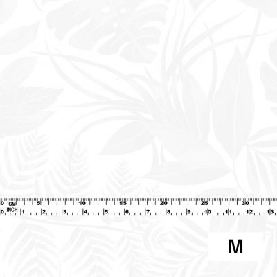 Hula Fabric / Hawaiian Leaf / JKH-574-WH