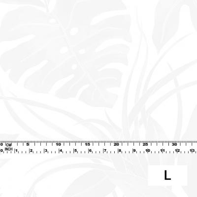 Hula Fabric / Hawaiian Leaf / JKH-574-WH