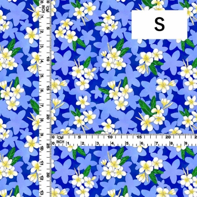 Hula Fabric / Plumeria / JKH-576-BL
