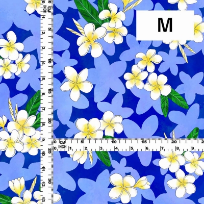 Hula Fabric / Plumeria / JKH-576-BL