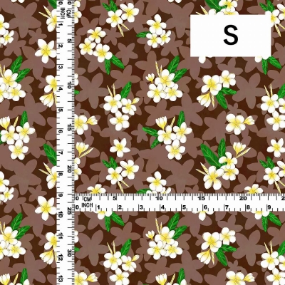 Hula Fabric / Plumeria / JKH-576-BR