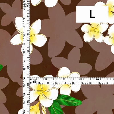 Hula Fabric / Plumeria / JKH-576-BR
