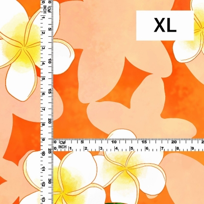 Hula Fabric / Plumeria / JKH-576-OR