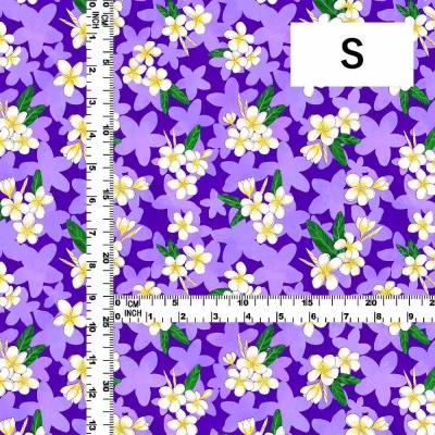 Hula Fabric / Plumeria / JKH-576-PU