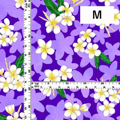 Hula Fabric / Plumeria / JKH-576-PU