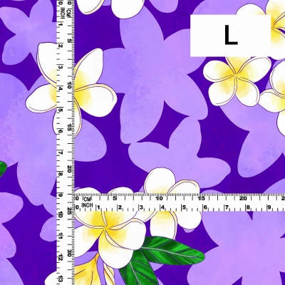 Hula Fabric / Plumeria / JKH-576-PU
