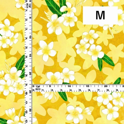 Hula Fabric / Plumeria / JKH-576-YE