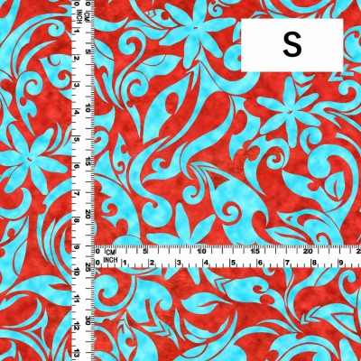 Hula Fabric / Kahiko&Tiare / JKH-578-RDLBL