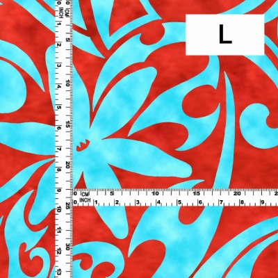 Hula Fabric / Kahiko&Tiare / JKH-578-RDLBL