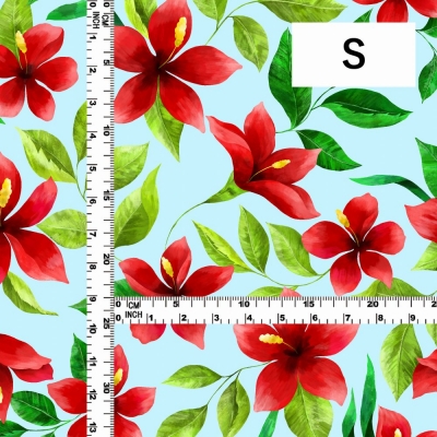 Hula Fabric / Hibiscus / JKH-586-LBL