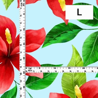 Hula Fabric / Hibiscus / JKH-586-LBL