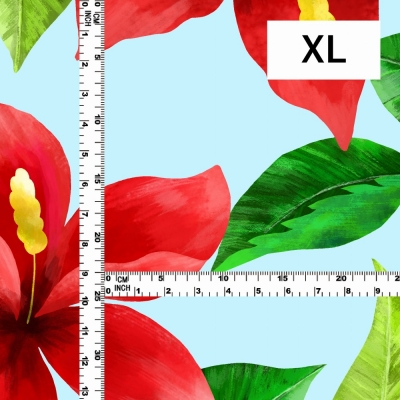 Hula Fabric / Hibiscus / JKH-586-LBL