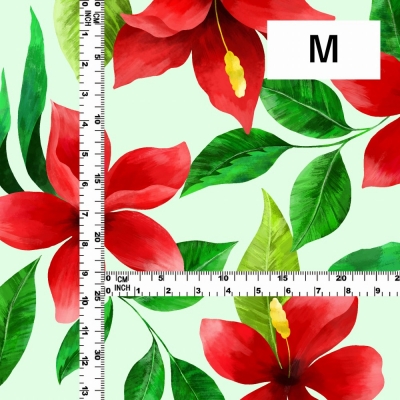 Hula Fabric / Hibiscus / JKH-586-LGR