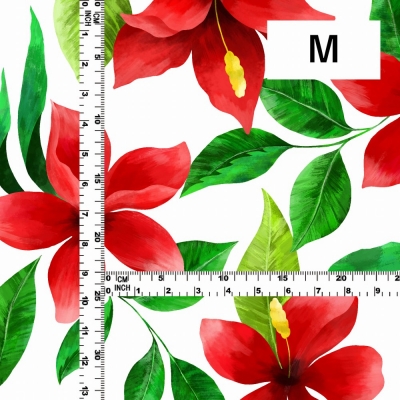 Hula Fabric / Hibiscus / JKH-586-WHRD
