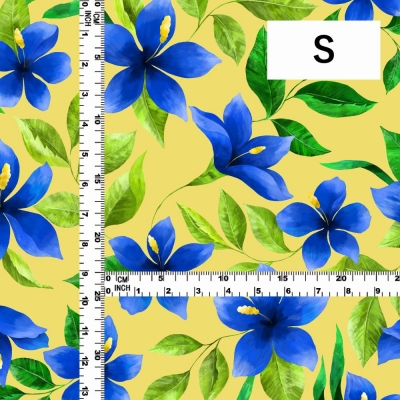 Hula Fabric / Hibiscus / JKH-586-YE