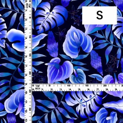 Hula Fabric / Anthurium / JKH-588-BL