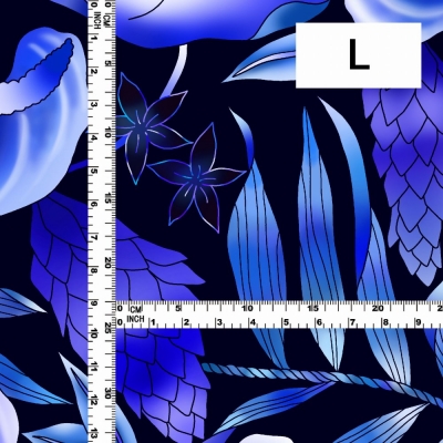 Hula Fabric / Anthurium / JKH-588-BL