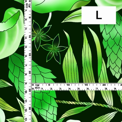 Hula Fabric / Anthurium / JKH-588-GR