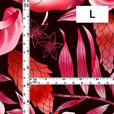 Hula Fabric / Anthurium / JKH-588-RD