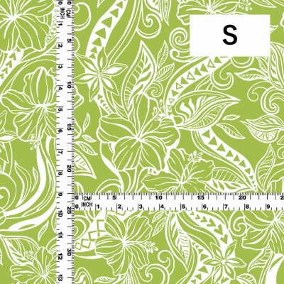 Hula Fabric / Kahiko&Hibiscus / JKH-592-GR
