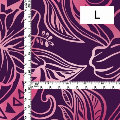 Hula Fabric / Kahiko&Hibiscus / JKH-592-PUPI