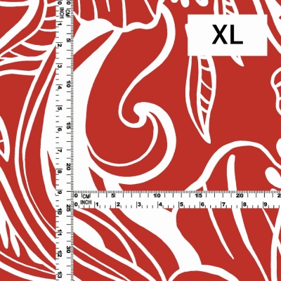 Hula Fabric / Kahiko&Hibiscus / JKH-592-RD