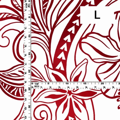 Hula Fabric / Kahiko&Hibiscus / JKH-592-WHRD